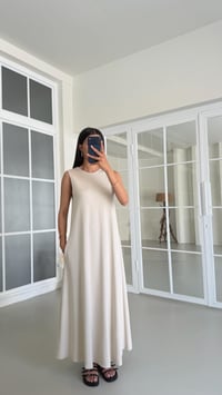 Taş Sıfır Kol Basic Modal Elbise GAUS-01522GAUSELBİSEGAUS-01522