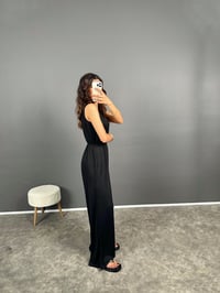 Helgi Siyah Beli Lastikli Pike Modal TulumGausTULUMGU008445