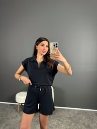 Füme Oysh Kumaş Şortlu İkili Takım GausTAKIMGU007929
