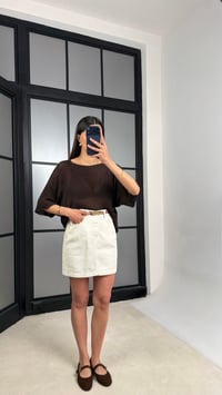 Krem Kemerli Kot Etek GAUS-01475GAUSETEKGAUS-01475