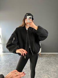 Siyah Premium Kaşe Bomber Ceket GausCEKETGU003016