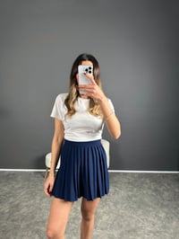 Kiew Lacivert Şortlu Pileli EtekGausETEKGU003993