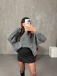 Holis Gri Simli Oversize KazakGausKAZAKGU100260