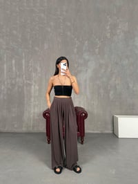 Kahve Premium Modal Kumaş Oys Pantolon Gaus00269 GausPANTOLONGU1001621