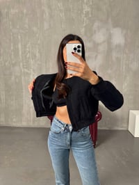 Suzi Siyah Tüvit Kısa CeketGausCEKETGU00903961