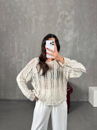 Mevis Taş Ajur Detaylı Triko KazakGausKAZAKGU100595