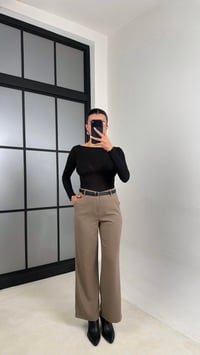 Vizon Kemerli Paça Detaylı Kumaş Pantolon GAUS-00553GAUSPANTOLONGAUS-00553