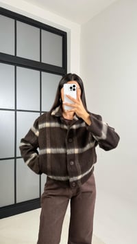 Acı Kahve Ekoseli Astarlı Yumuşak Dokulu Mont GAUS-00580GAUSMONTGAUS-00580