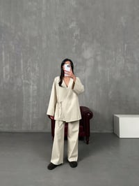Rozali Taş Gabardin Kimono İkili TakımGausTAKIMGU100561