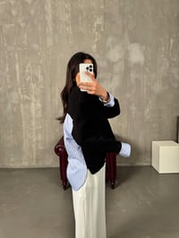 Jona Siyah Gömlek Detaylı SweatGausSWEATSHIRTGU00904189
