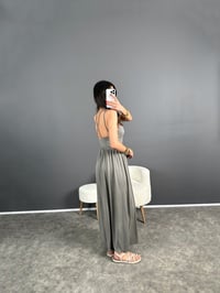 Valona Premium Gri Modal Kumaş TulumGausTULUMGU004769