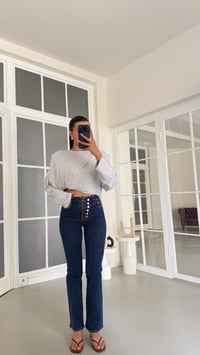 Mavi Düğme Detaylı Likralı Tasarım Jean GAUS-02148GAUSDenim PantsGAUS-02148