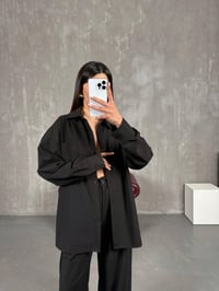 Koyu Acı Kahve İthal Kumaş Premium Gömlek Pantolon İkili Takım Gaus00273GausTAKIMGU1001633
