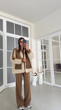 Kahve TWS Model Brode Detaylı Tasarım Takım GAUS-01970GAUSSuitsGAUS-01970