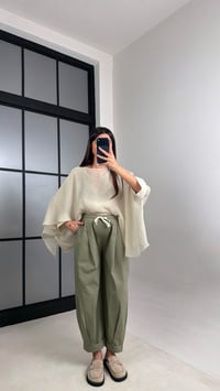 Yeşil Beli Lastikli Muadil Pantolon GAUS-01119GAUSPANTOLONGAUS-01119