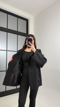 Siyah Astarlı Kuşaklı Apolet Detaylı Trençkot GAUS-00978GAUSTRENÇKOTGAUS-00978