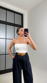 Lacivert Kemerli Tasarım Premium Pantolon GAUS-00993GAUSPANTOLONGAUS-00993