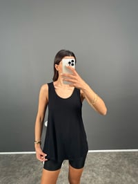 Siyah U Yaka Salaş Sıfır Kol TshirtGausTSHIRTGU008376