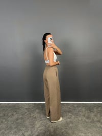 DK Kahverengi Astarlı Keten Pantolon GausPANTOLONGU008795