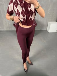 Raser Bordo Topuktan Geçirmeli Yumuşak Dokulu TaytGausTAYTGU100362