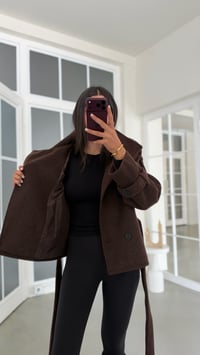 Acı Kahve Dik Yaka MD Muadil Astarlı Kaban GAUS-02366GAUSKABANGAUS-02366