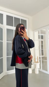 Lacivert Kol Detaylı Garnili Premium Takım GAUS-02297GAUSTAKIMGAUS-02297