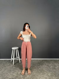 Nien Pudra Tensel Kumaş Şalvar PantolonGausPANTOLONGU008041