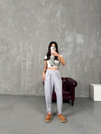 Weld Gri Arkası Lastikli Cepli Harem PantolonGausPANTOLONGU00903789