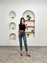 Terra Mavi Yıkamalı Mom JeanGausPANTOLONGU00903593