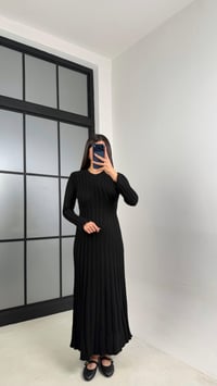 Siyah Kuşak Detaylı Triko Elbise GAUS-00812GAUSELBİSEGAUS-00812