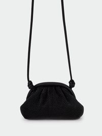 294 MIKNATISLI ÖRGÜ DETAYLI ÇANTA SİYAH ÖRGÜ BAG COLLECTIONGaus ÇantaCNT-130