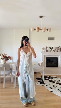 Beyaz Fırfır Detaylı Tasarım Kimono GAUS-01619GAUSالبلوزات GAUS-01619