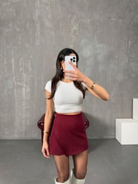 Valenti Bordo Simetrik Kesim Şort EtekGausETEKGU100112