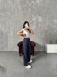 Parisian Antrasit Tensel Muadil Beli Lastikli PantolonGausPANTOLONGU00904067