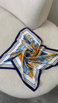 Lacivert Çok Çanta Desenli Fular GAUS-00333GAUSŞal & FularGAUS-00333