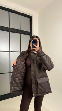 Acı Kahve Deri Yakalı Çıtçıt Düğmeli Astarlı Premium Mont GAUS-00737GAUSMONTGAUS-00737