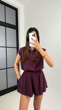 Mürdüm Oys Muadil Sırt Dekolteli Modal Şortlu Tulum Gaus00596GausTULUMGU1002393