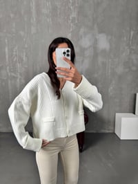 Doloris Ekru Düğmeli HırkaGausHIRKAGU00904099