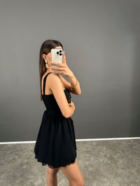 RYN Siyah Dantelli Prenses ElbiseGausELBİSEGU008170