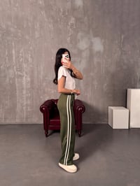 Faus Yeşil Şeritli Modal Eşofman AltıGausEŞOFMANGU00904230