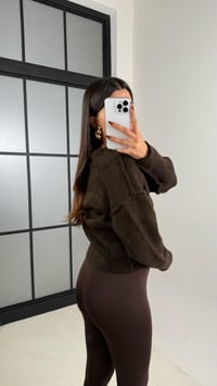 Acı Kahve Topuktan Geçirmeli Yumuşak Dokulu Tayt GAUS-00215GAUSTAYTGAUS-00215