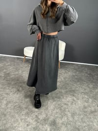 Eskitme Etekli Sweat İkili Takım GausTAKIMGU003053