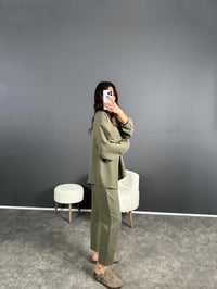 Eka Haki Premium Keten İkili TakımGausTAKIMGU007094