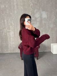 Doloris Bordo Düğmeli HırkaGausHIRKAGU00904060