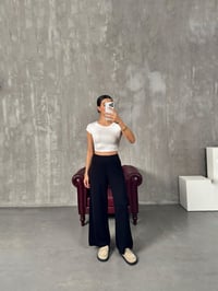 Jeny Siyah Palazzo Triko PantolonGausPANTOLONGU00904217