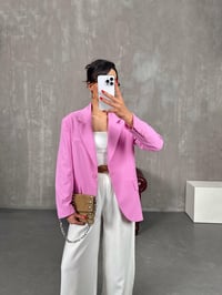Pembe Astarlı Blazer Ceket Gaus00216GausCEKETGU1001500