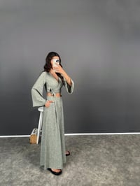 Libens Mint Yeşil Crop Bol Paça Pantolon TakımGausTAKIMGU008352