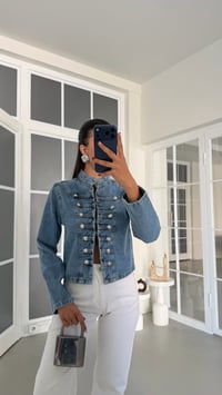 Mavi ZR Model Dar Kesim Düğmeli Denim Ceket GAUS-01896GAUSCEKETGAUS-01896