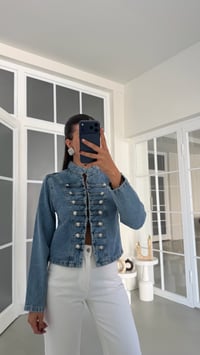 Mavi ZR Model Dar Kesim Düğmeli Denim Ceket GAUS-01896GAUSCEKETGAUS-01896