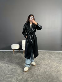 Siyah Premium Rugan Astarlı KabanGausKABANGU002791